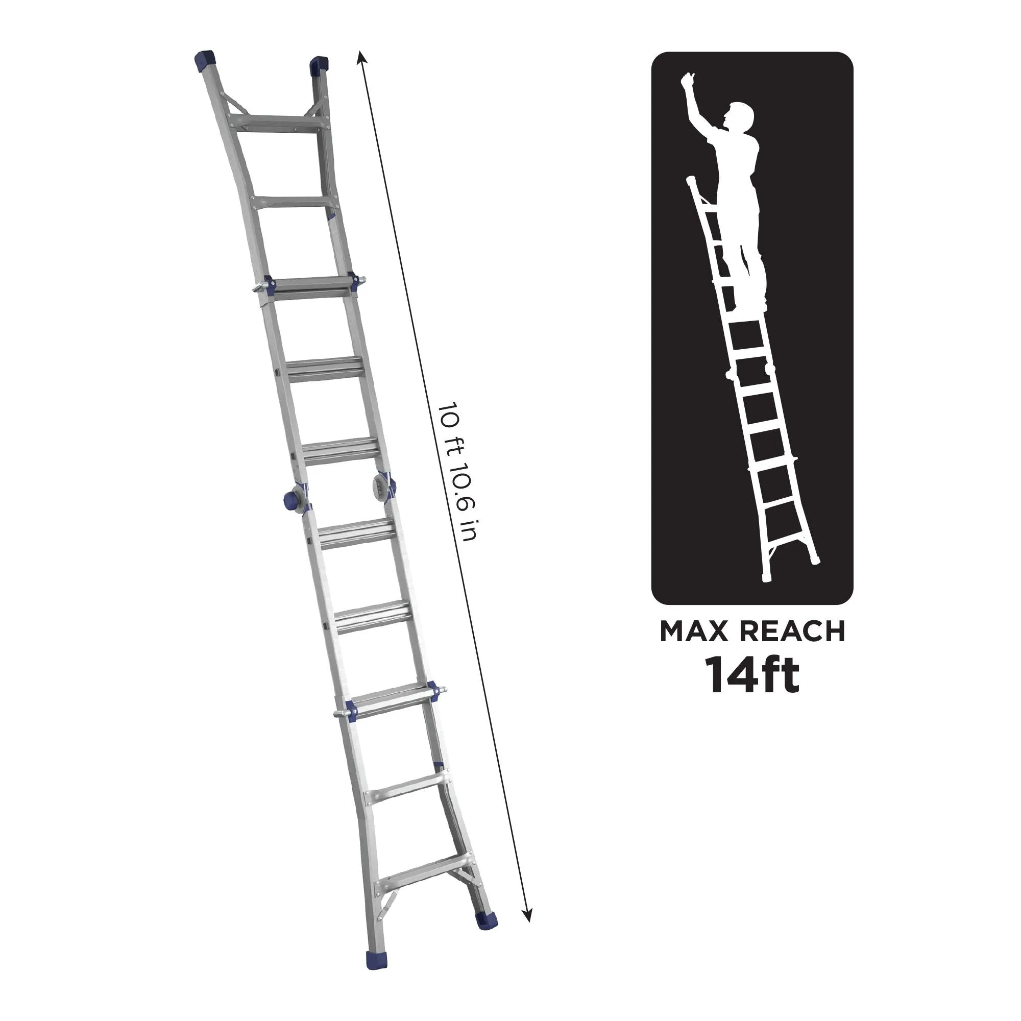 14 Ft. Reach Height Multi-Position Ladder