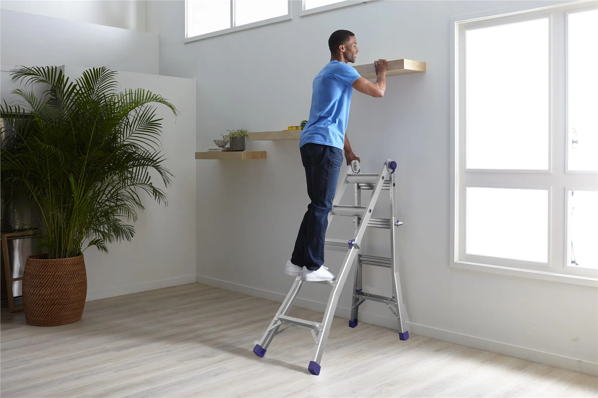 14 Ft. Reach Height Multi-Position Ladder