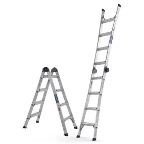 2-in-1 Step and Extension Ladder, 8 ft. 11 in. Reach