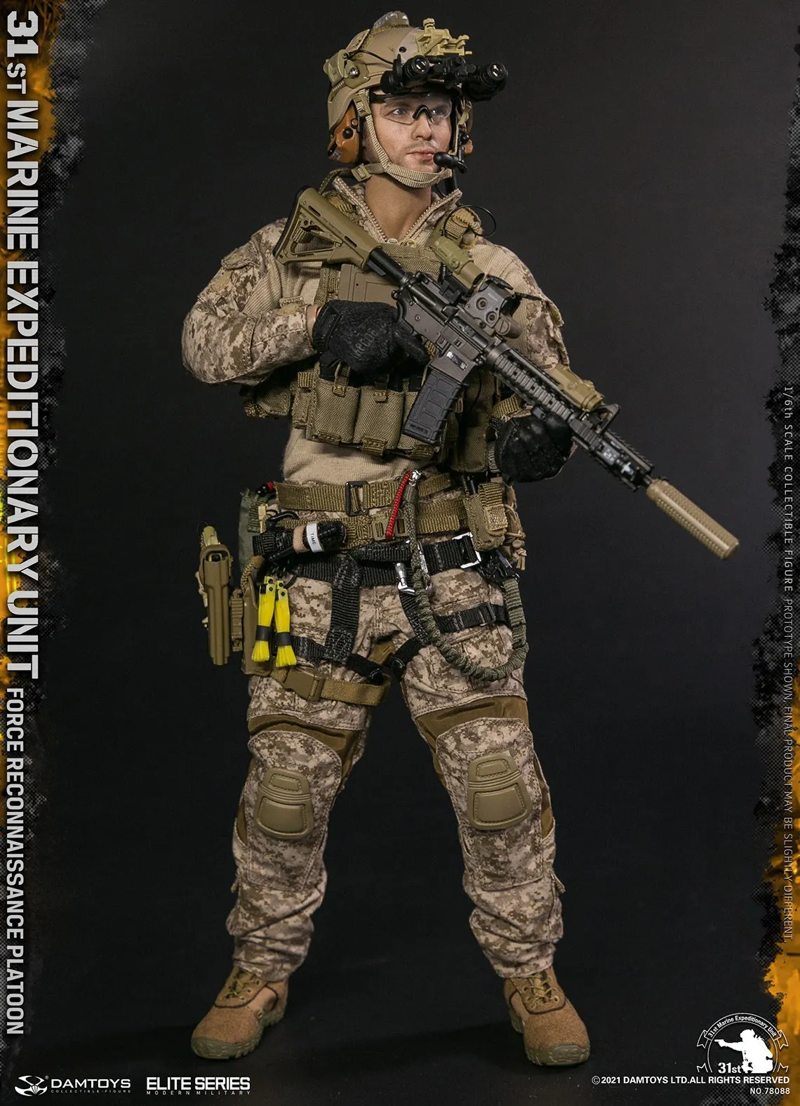 31st Marine Expeditionary Unit - MK18 Rifle w/Attachments & Training Barrel