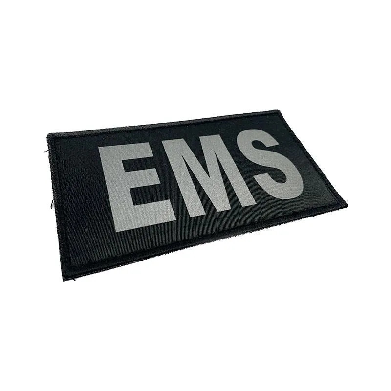 911 EMS Reflective Velcro Patch - 3"x5.5"