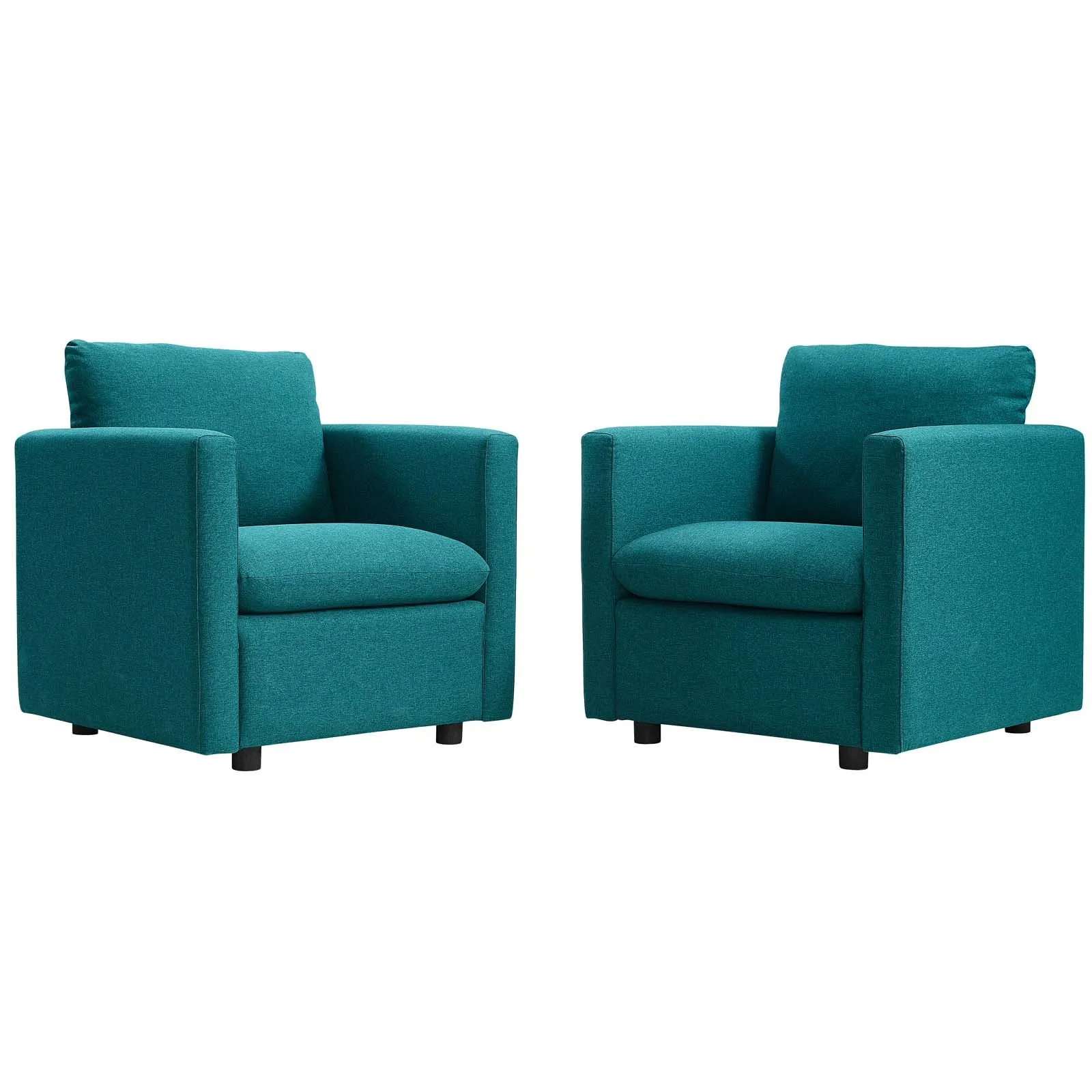 Activate Upholstered Fabric Armchair Set of 2 by Modway