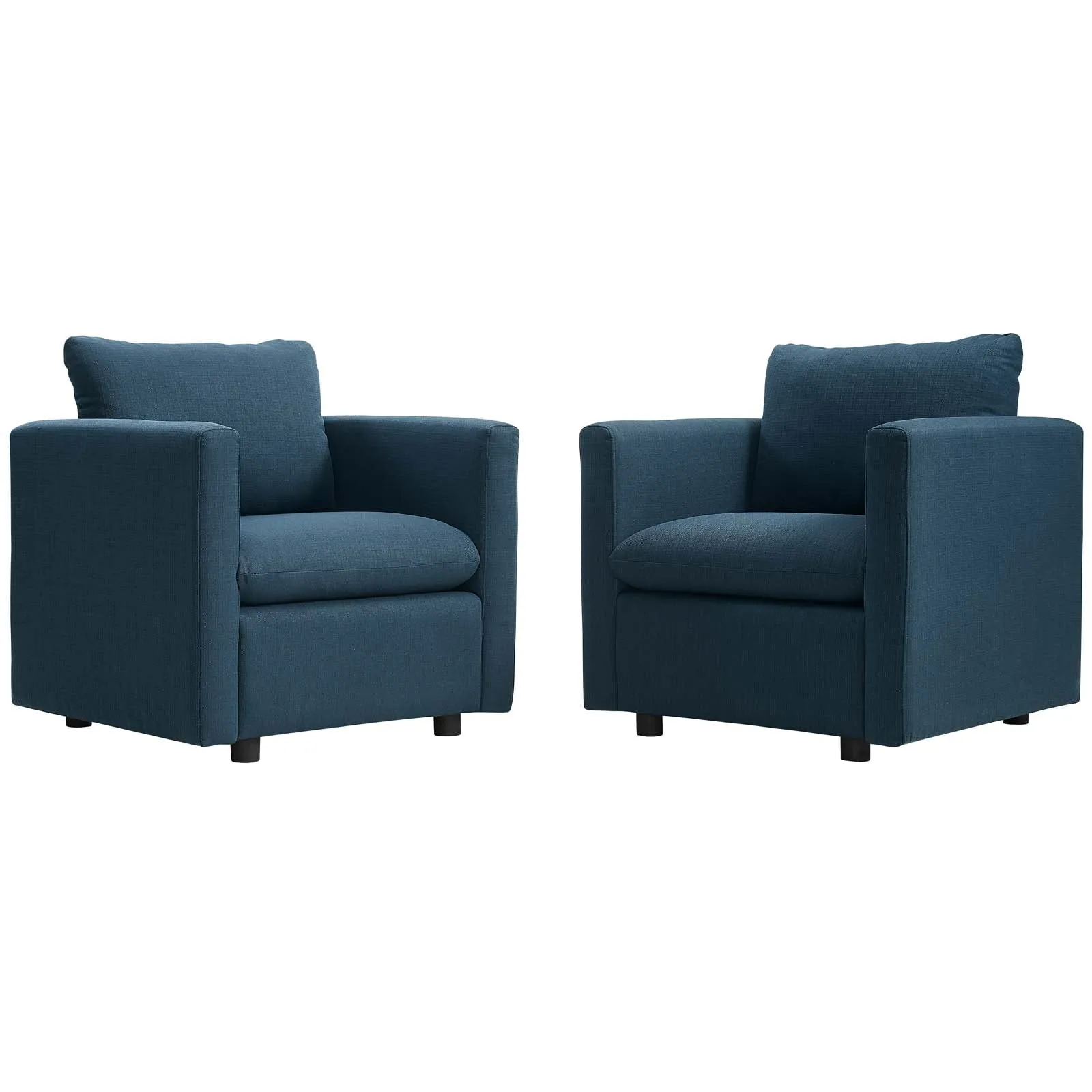 Activate Upholstered Fabric Armchair Set of 2 by Modway