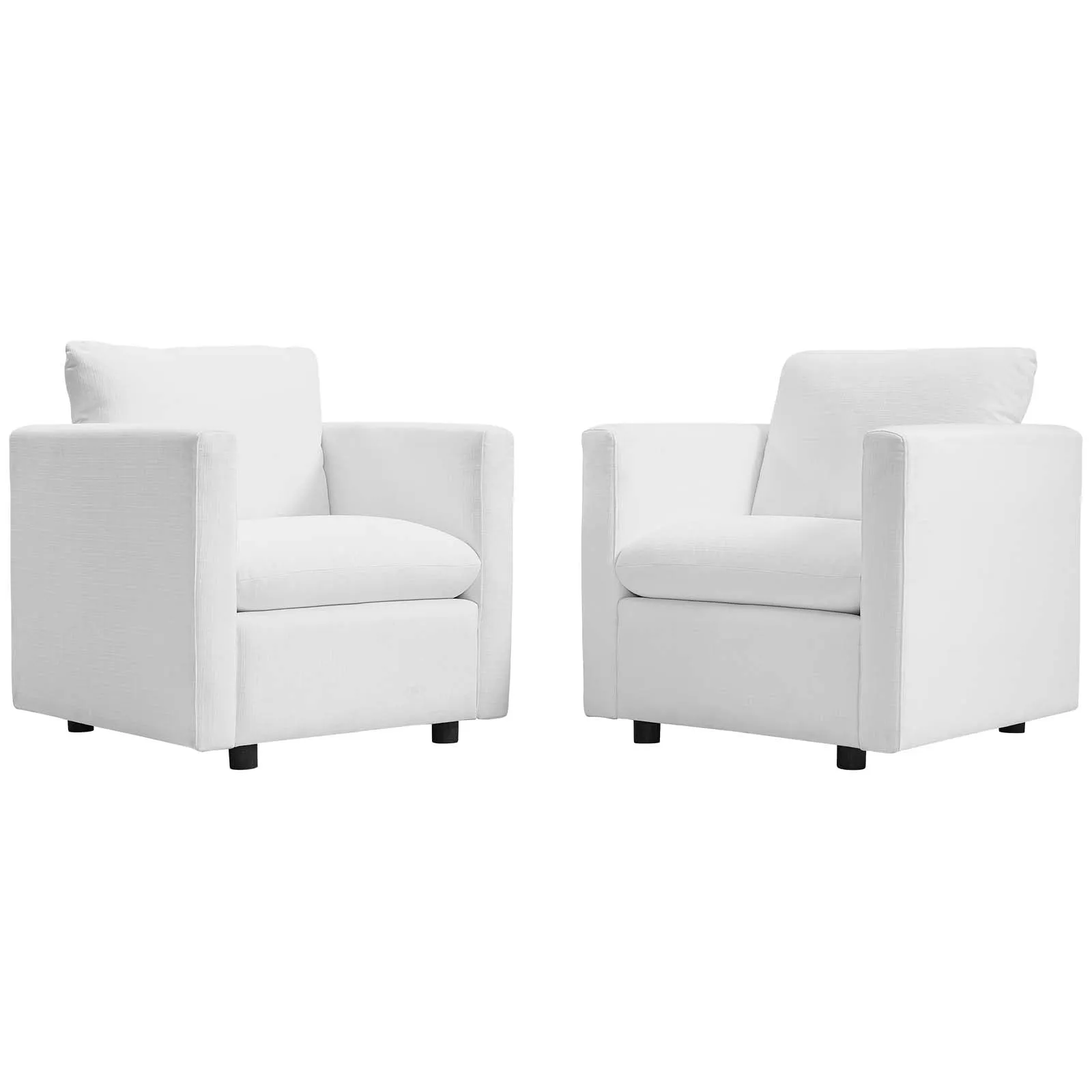 Activate Upholstered Fabric Armchair Set of 2 by Modway