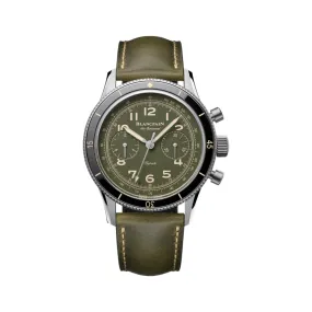 Air Command Limited Edition Flyback Chronograph Satin-Brushed Titanium 42.5mm - Green Strap