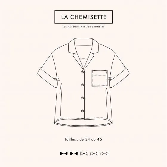 Atelier Brunette - LA Chemisette Blouse Sewing Pattern