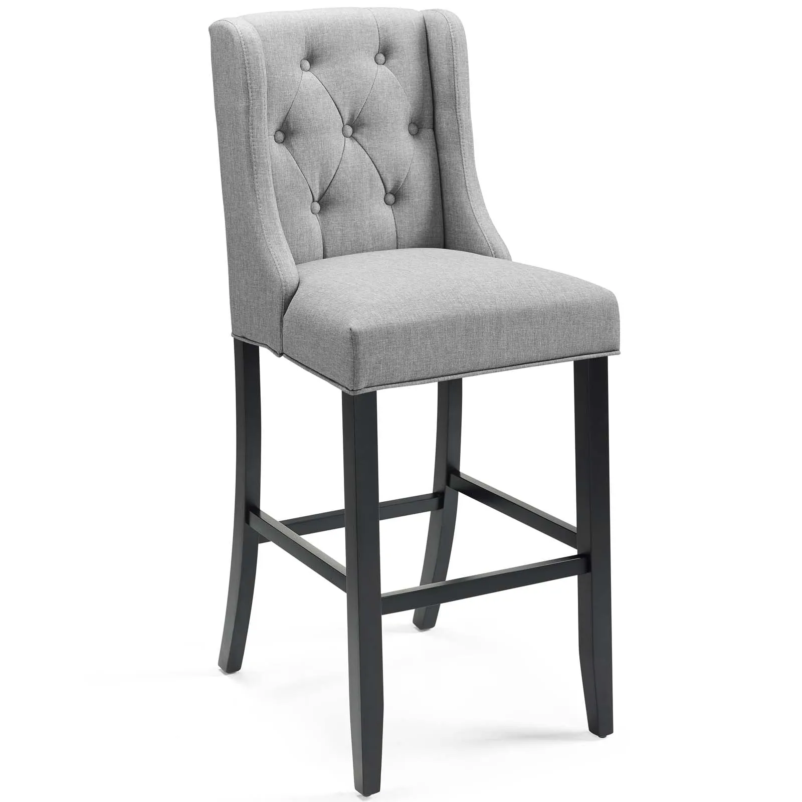 Baronet Bar Stool Upholstered Fabric Set of 2 by Modway