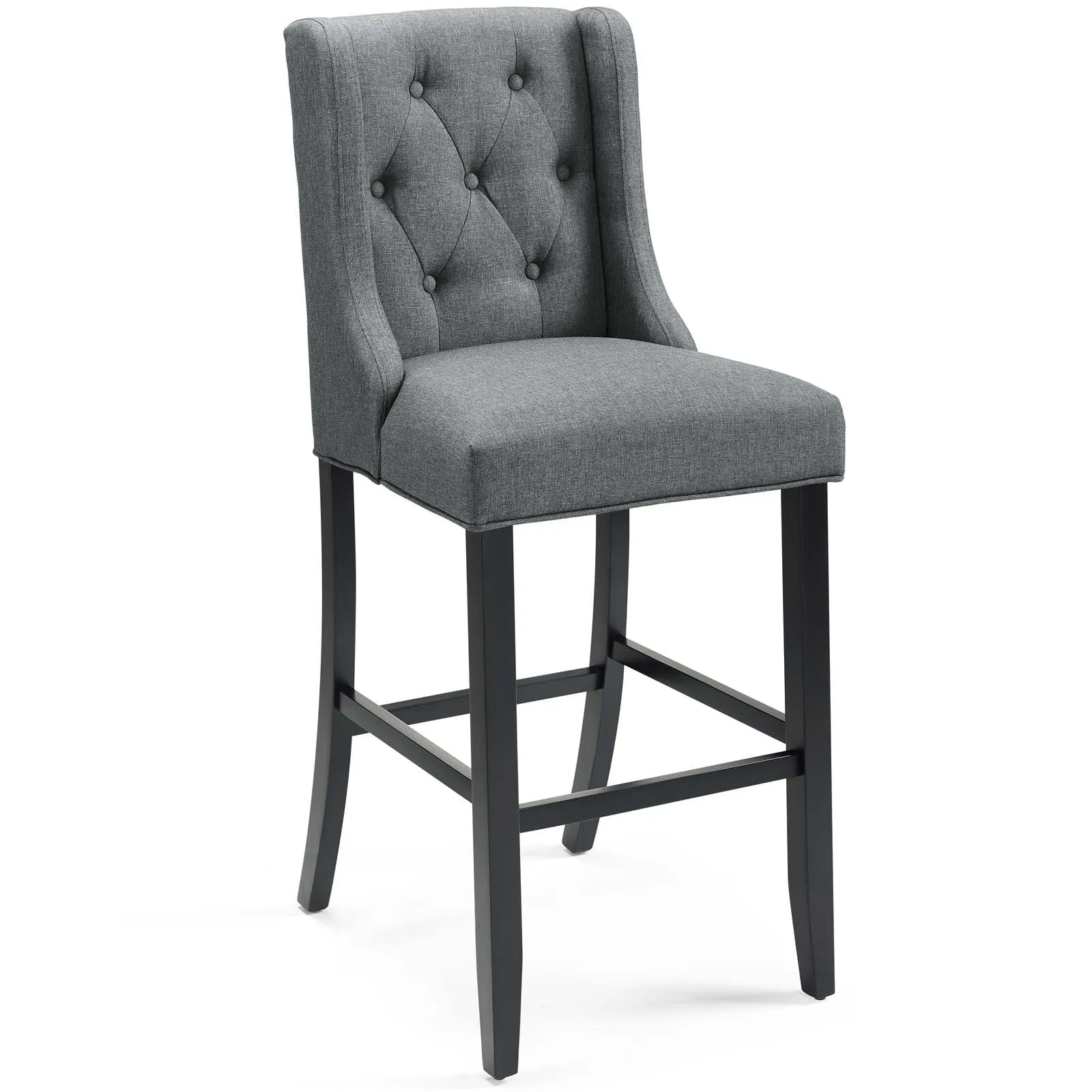 Baronet Bar Stool Upholstered Fabric Set of 2 by Modway