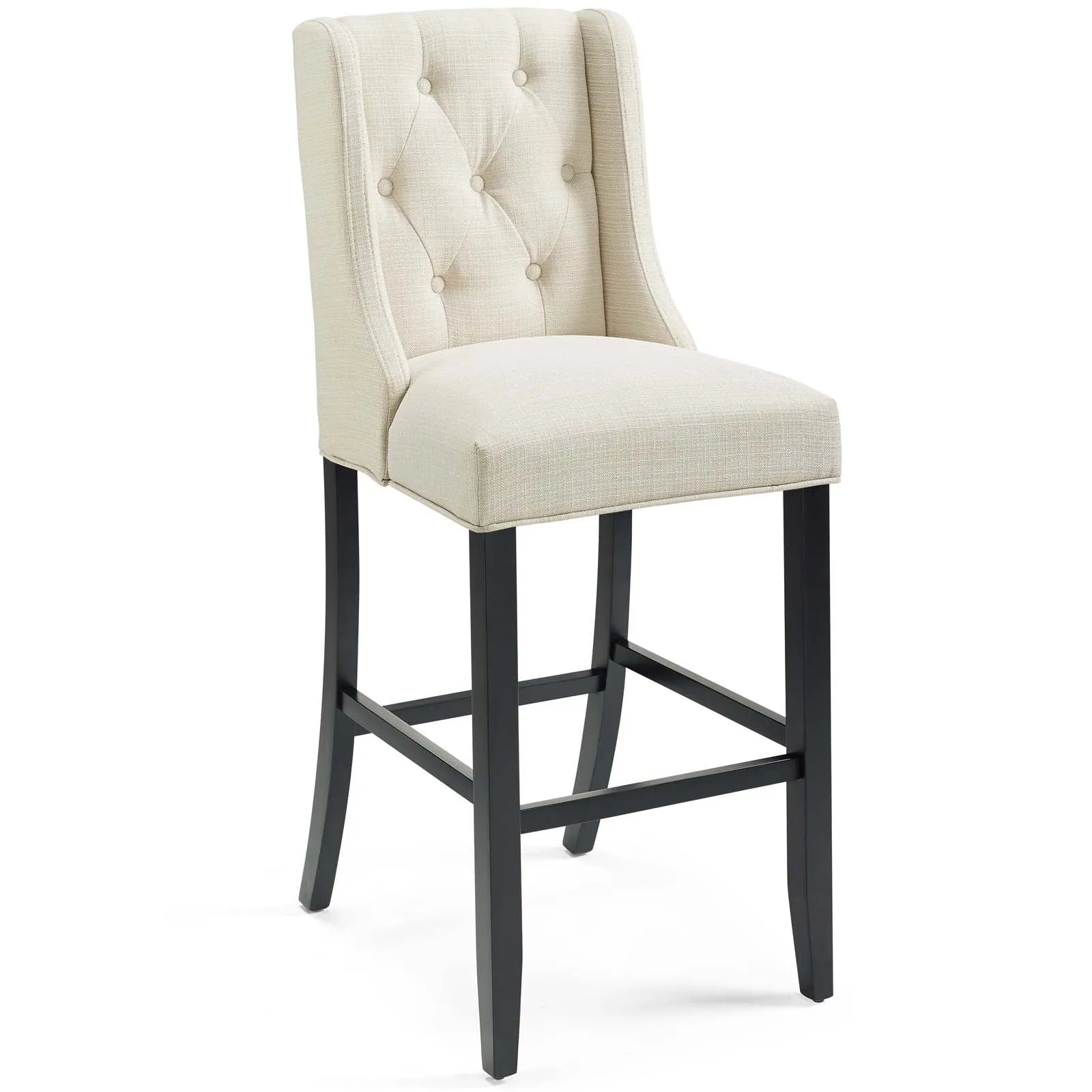 Baronet Tufted Button Upholstered Fabric Bar Stool by Modway