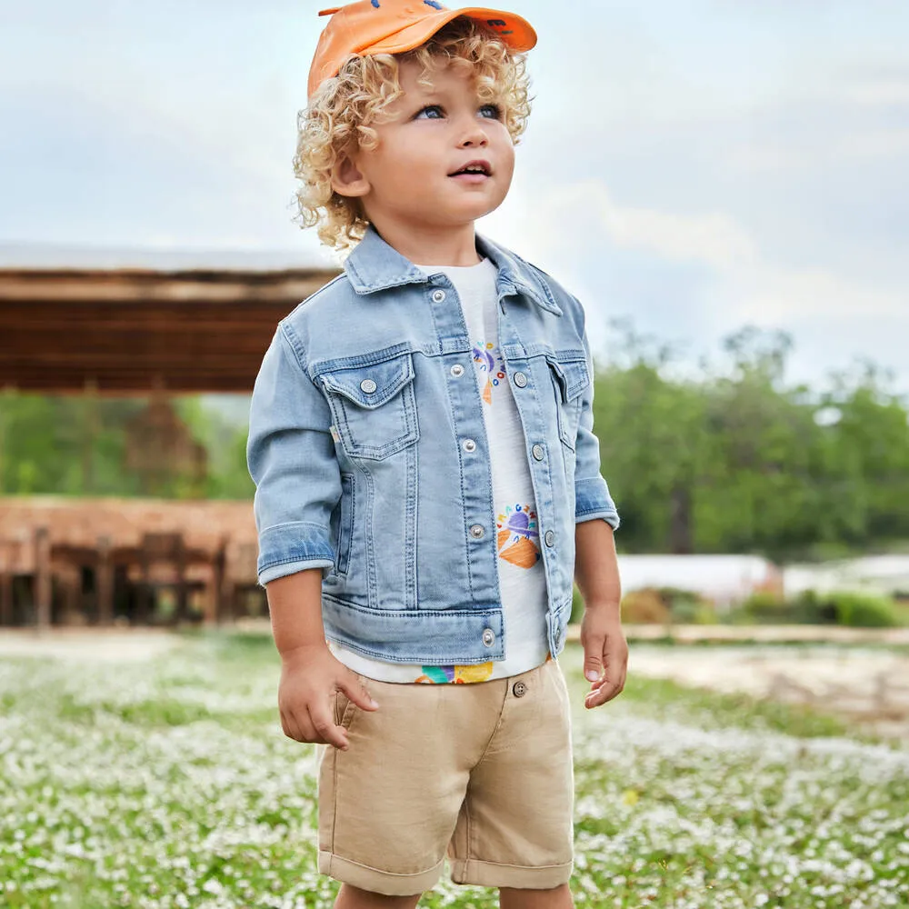 Beige Chino Shorts