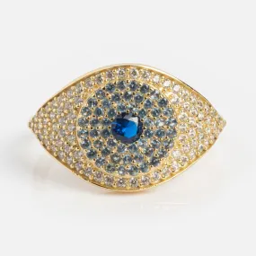 Blue Evil Eye Ring