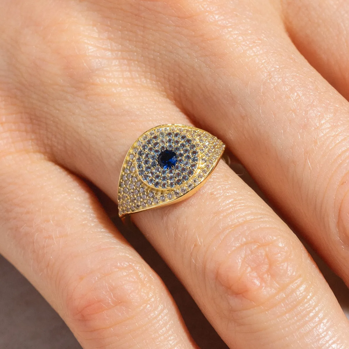 Blue Evil Eye Ring