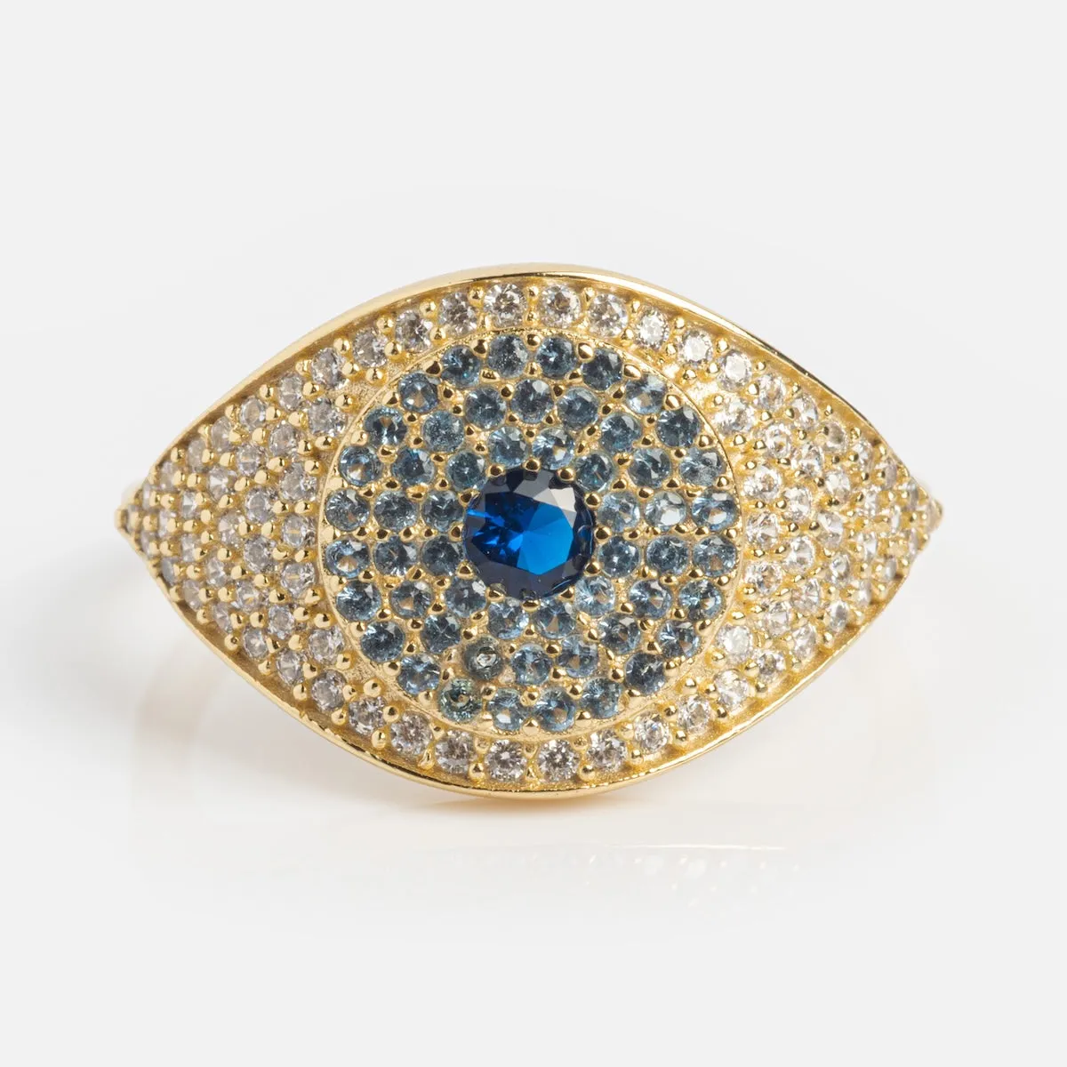 Blue Evil Eye Ring