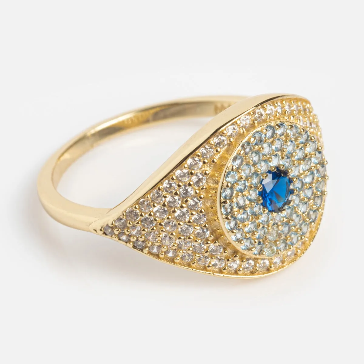 Blue Evil Eye Ring