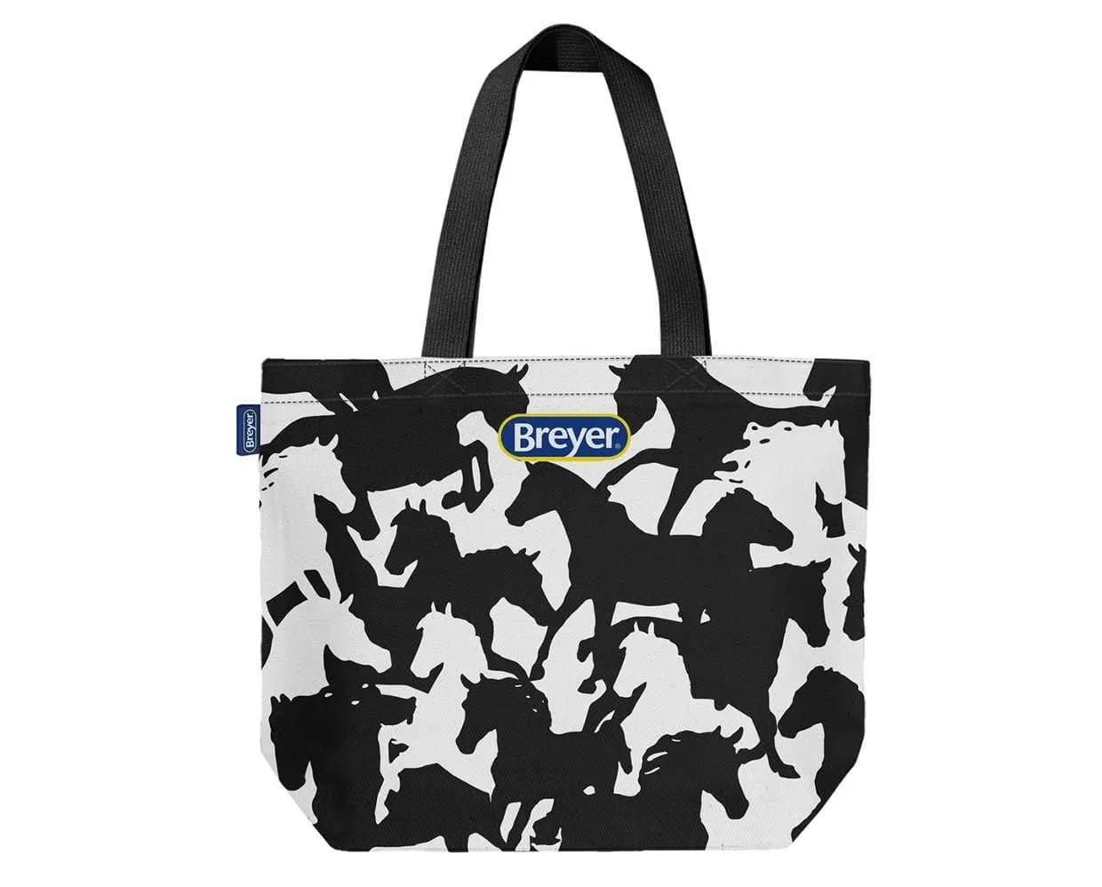 Breyer Black & White Collage Canvas Tote Bag