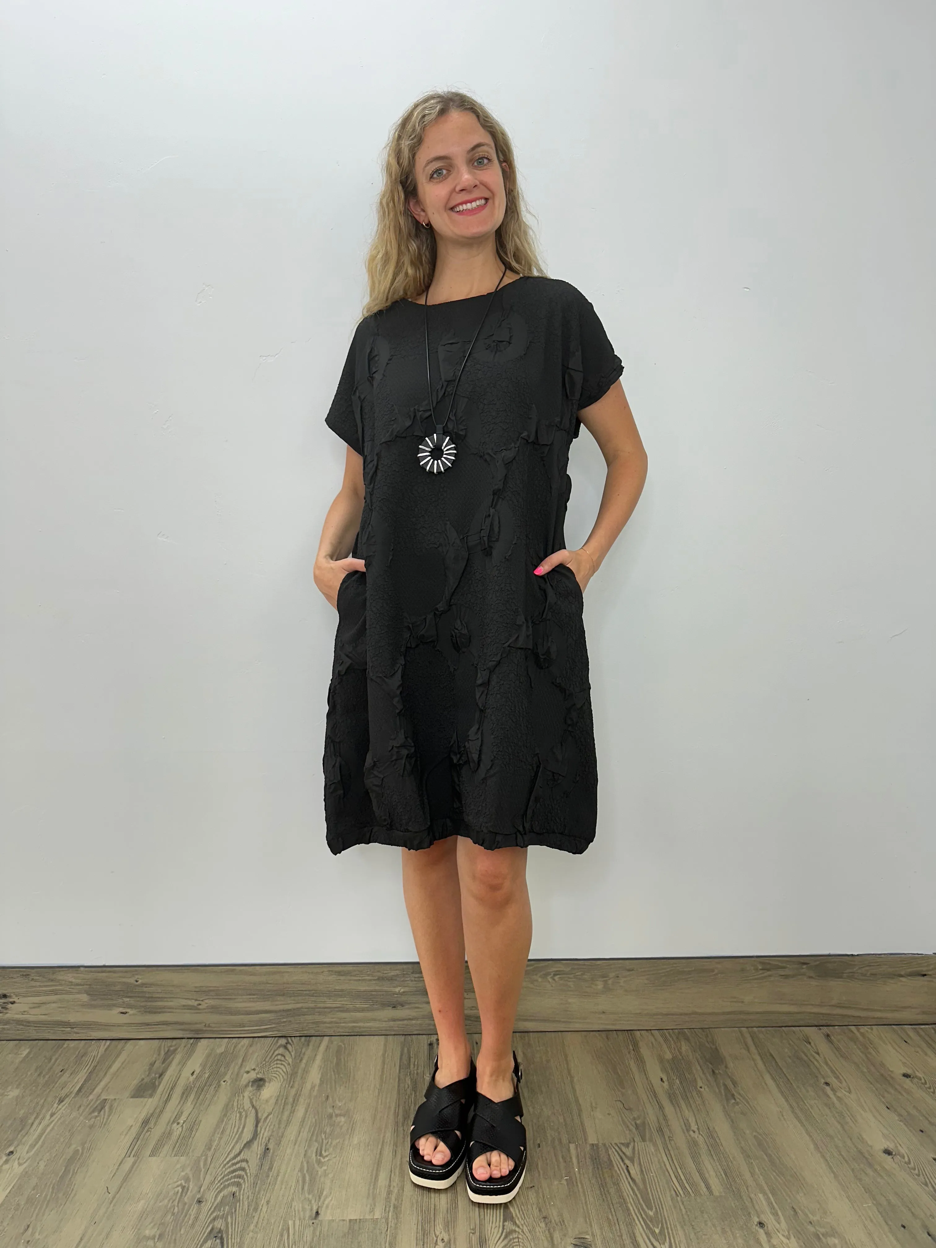 Carbon Black Simona Dress