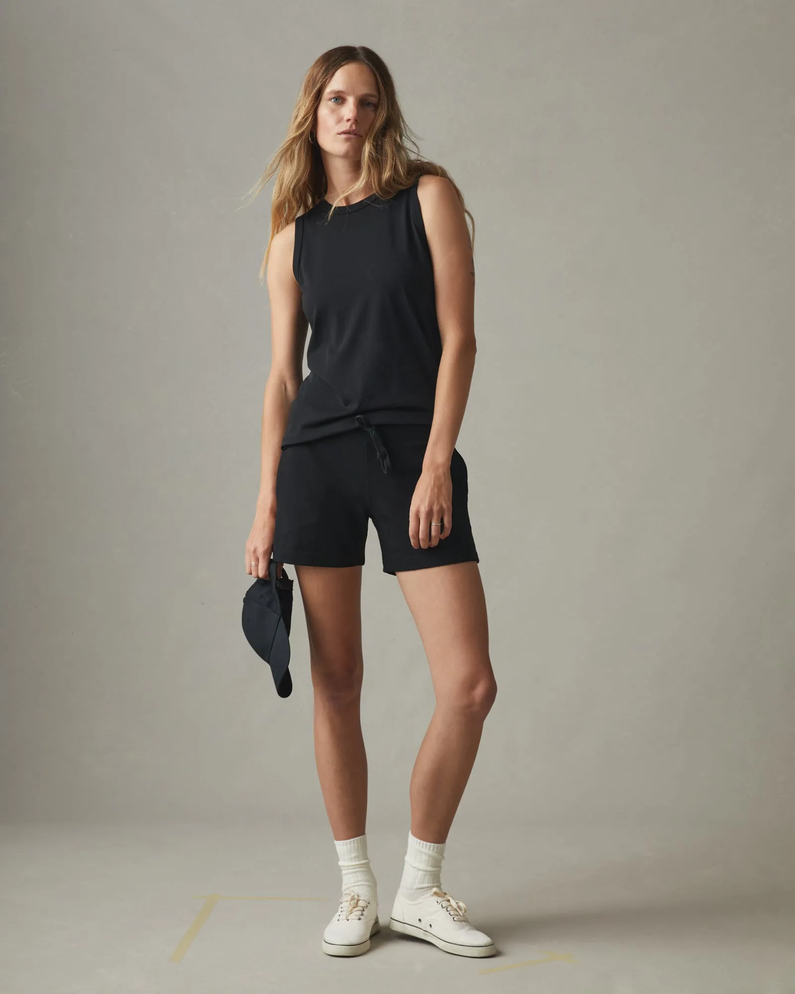 Classic Cotton Muscle Tank - Black