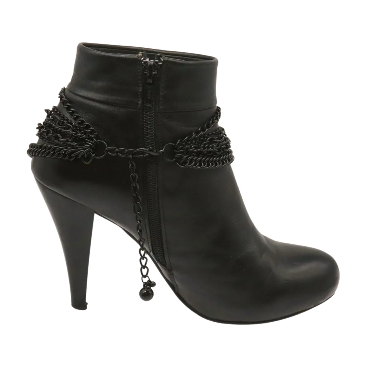 Classic Style Multi-Strand Black Metal Boot Chain