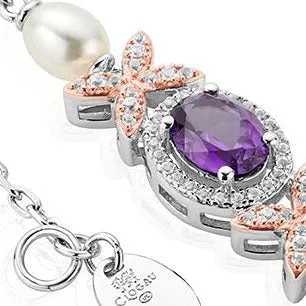 Clogau Queens Jubilee Superbloom Amethyst Bracelet - 3SQJB0369