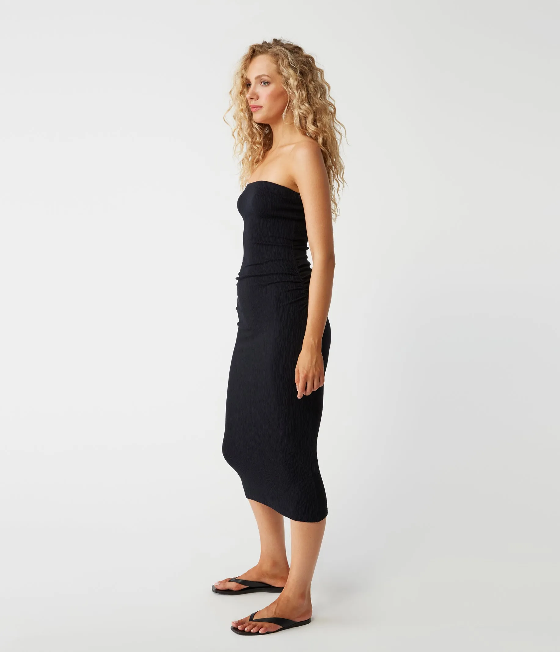 Cobie Strapless Midi Dress