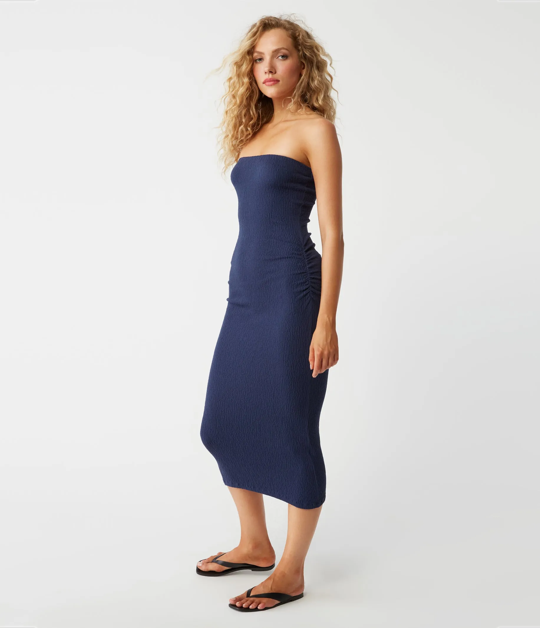 Cobie Strapless Midi Dress