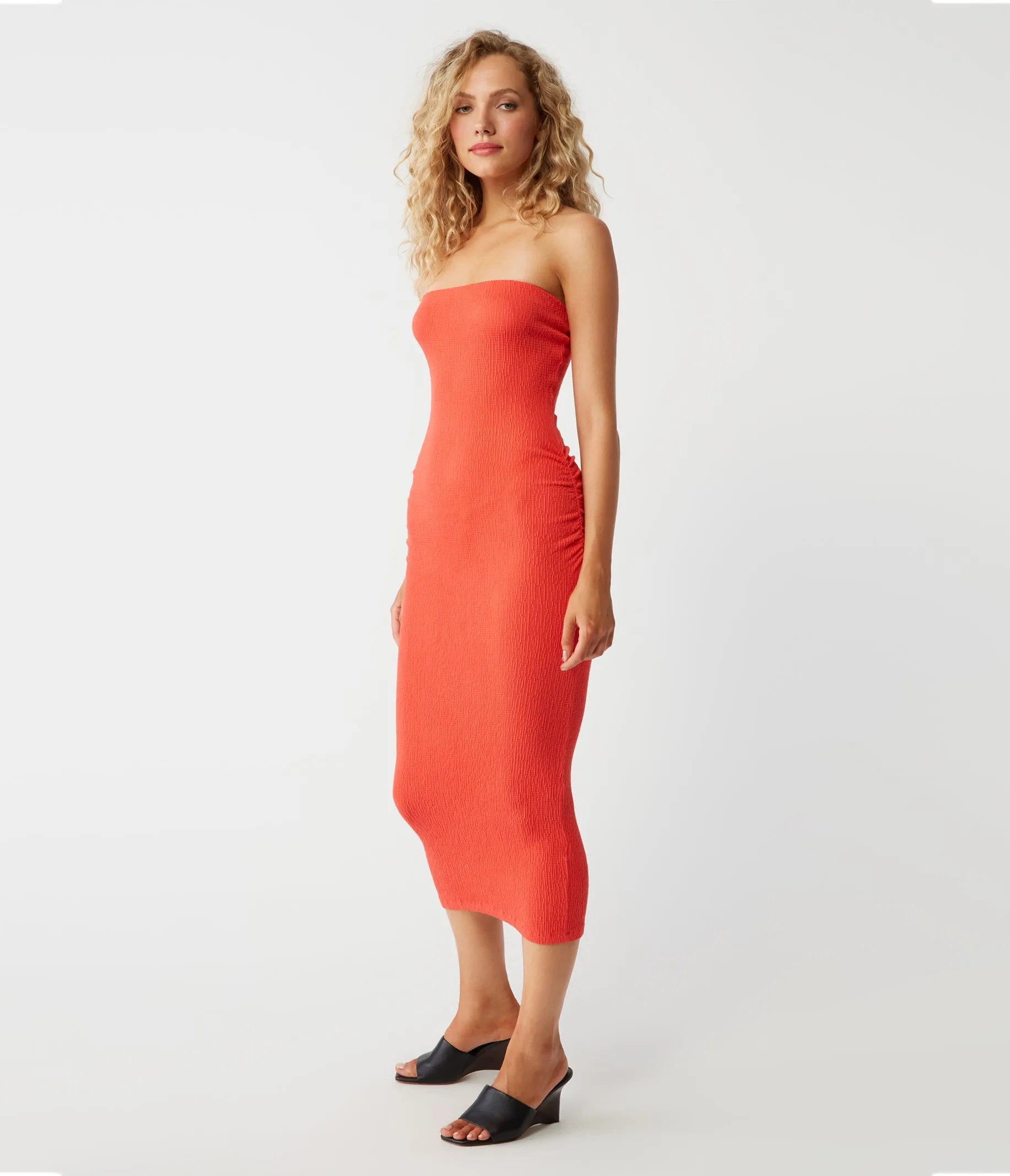 Cobie Strapless Midi Dress