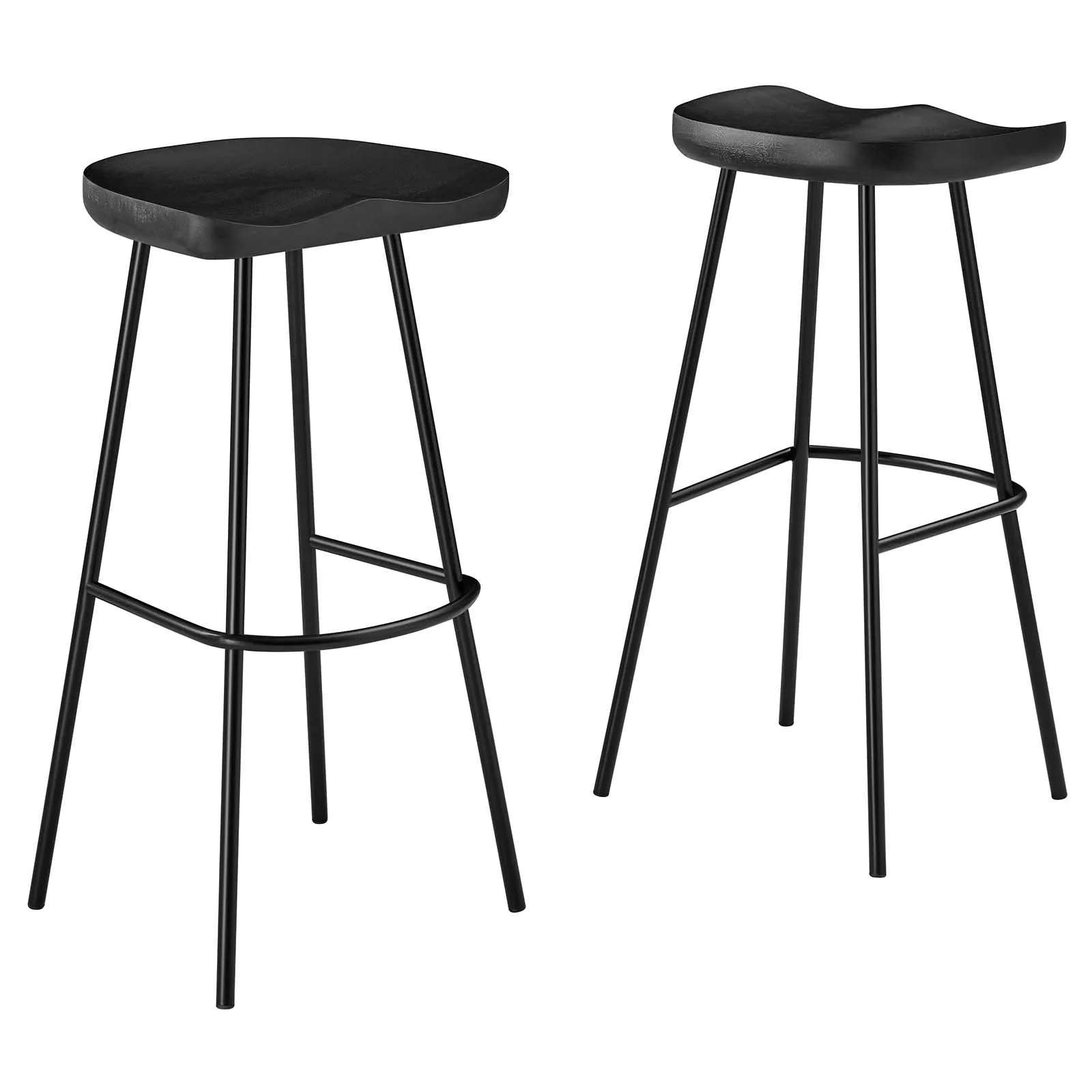 Concord Backless Wood Bar Stools - Set of 2 by Modway