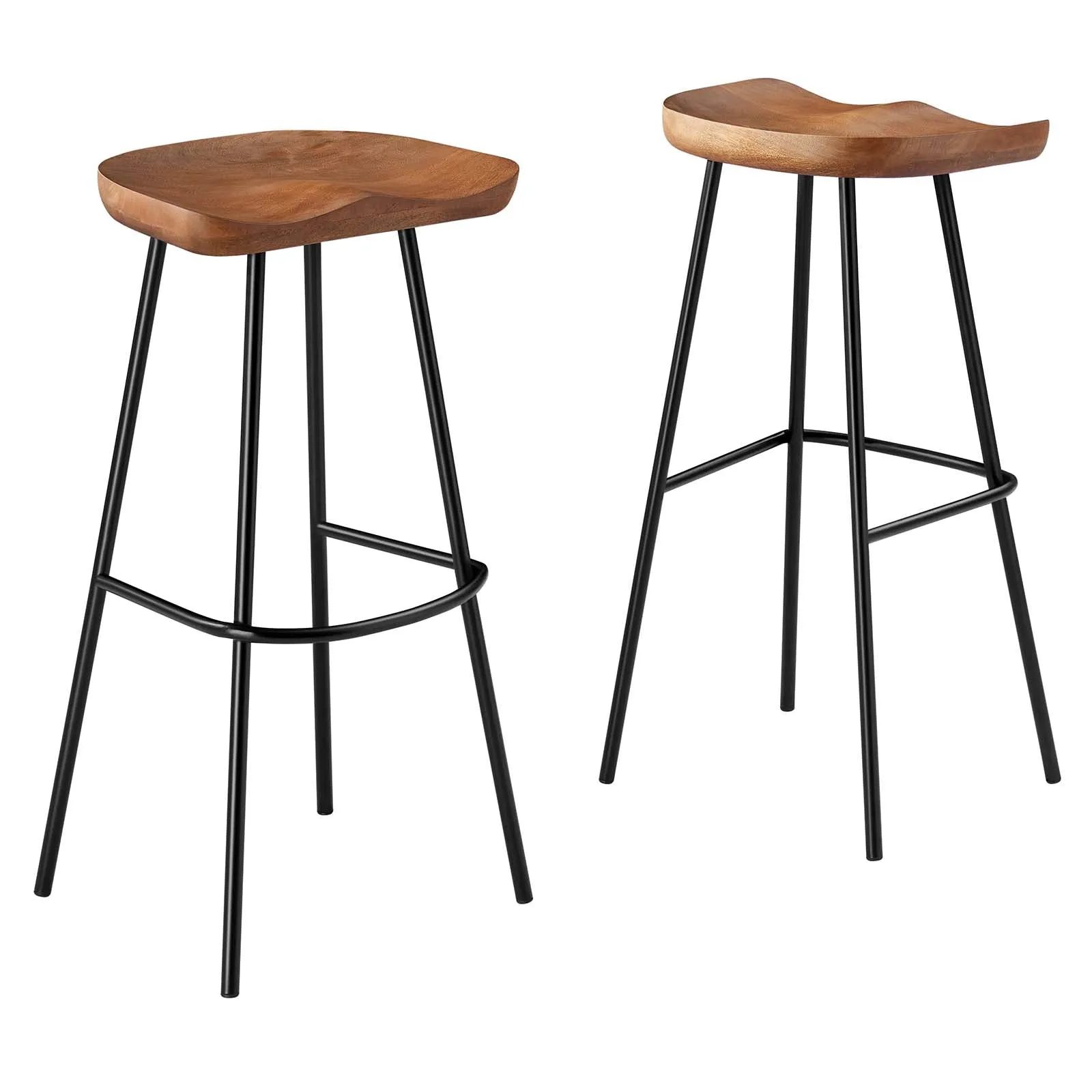 Concord Backless Wood Bar Stools - Set of 2 by Modway