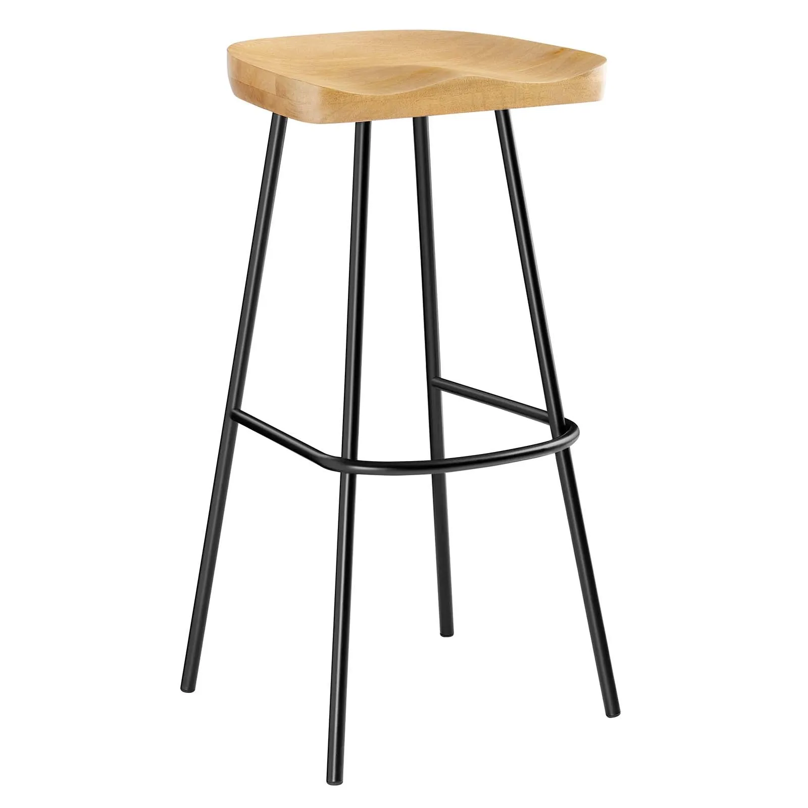 Concord Backless Wood Bar Stools - Set of 2 by Modway