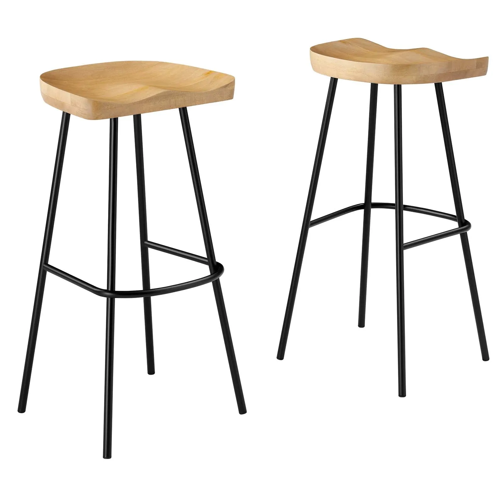 Concord Backless Wood Bar Stools - Set of 2 by Modway