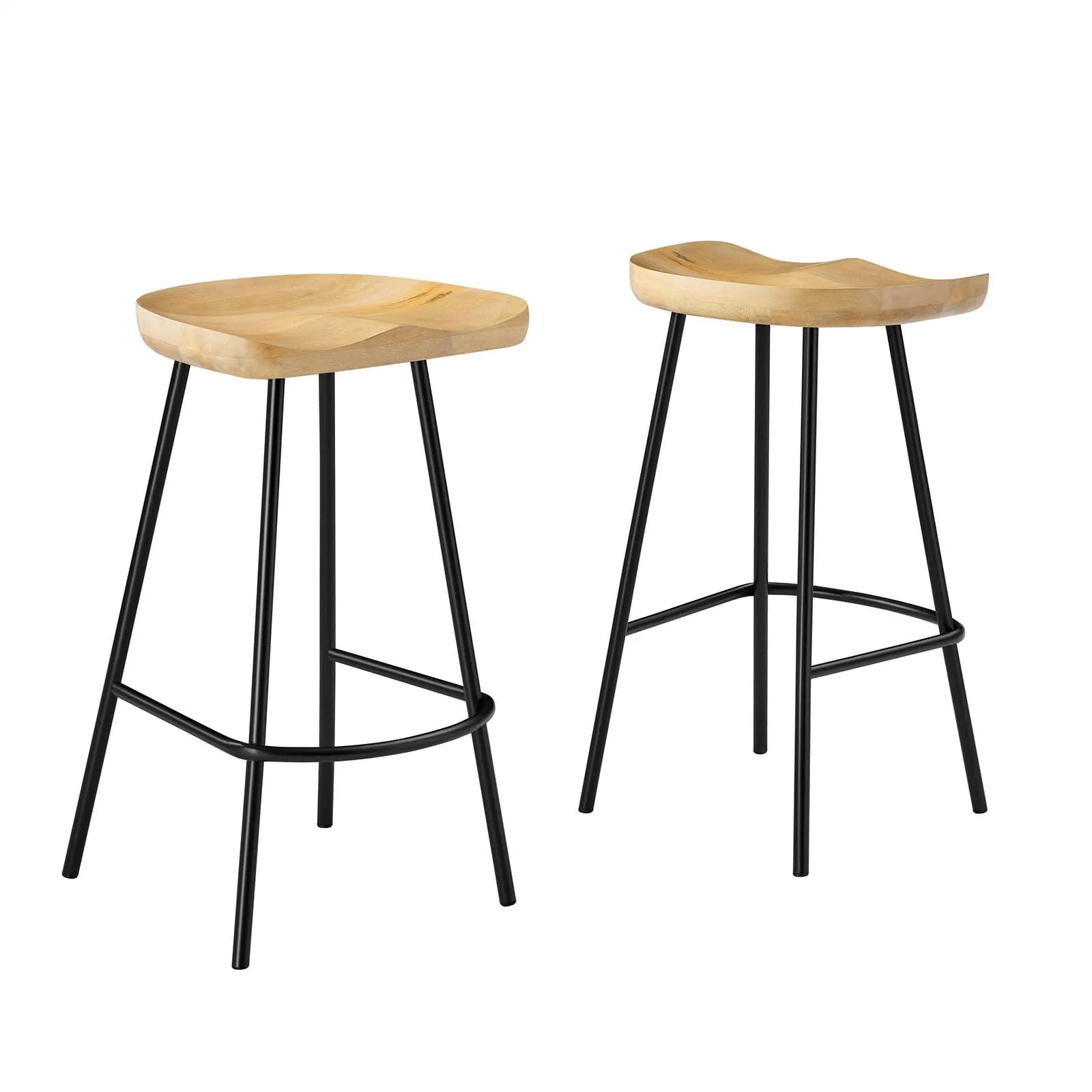 Concord Backless Wood Counter Stools - Set of 2 by Modway