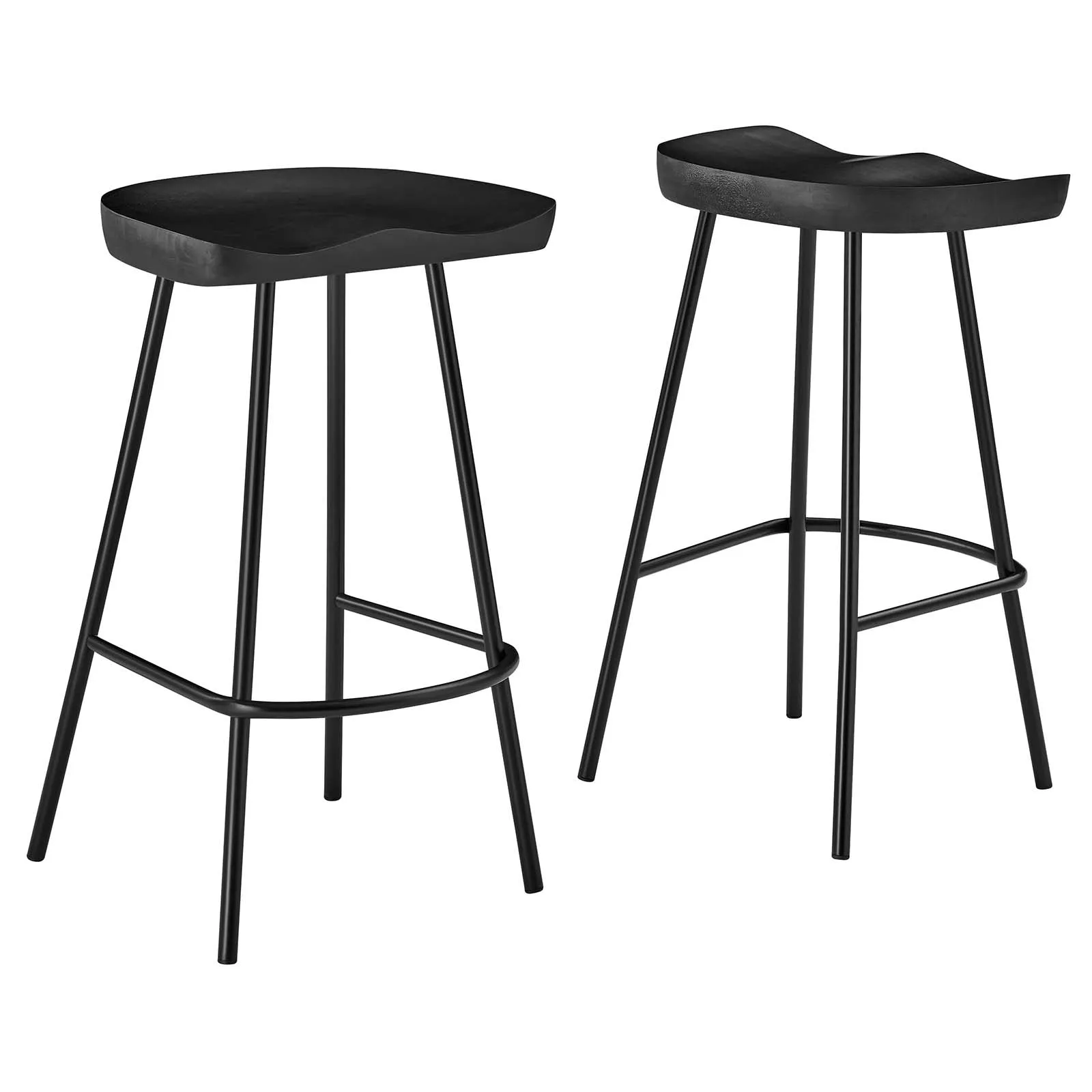 Concord Backless Wood Counter Stools - Set of 2 by Modway