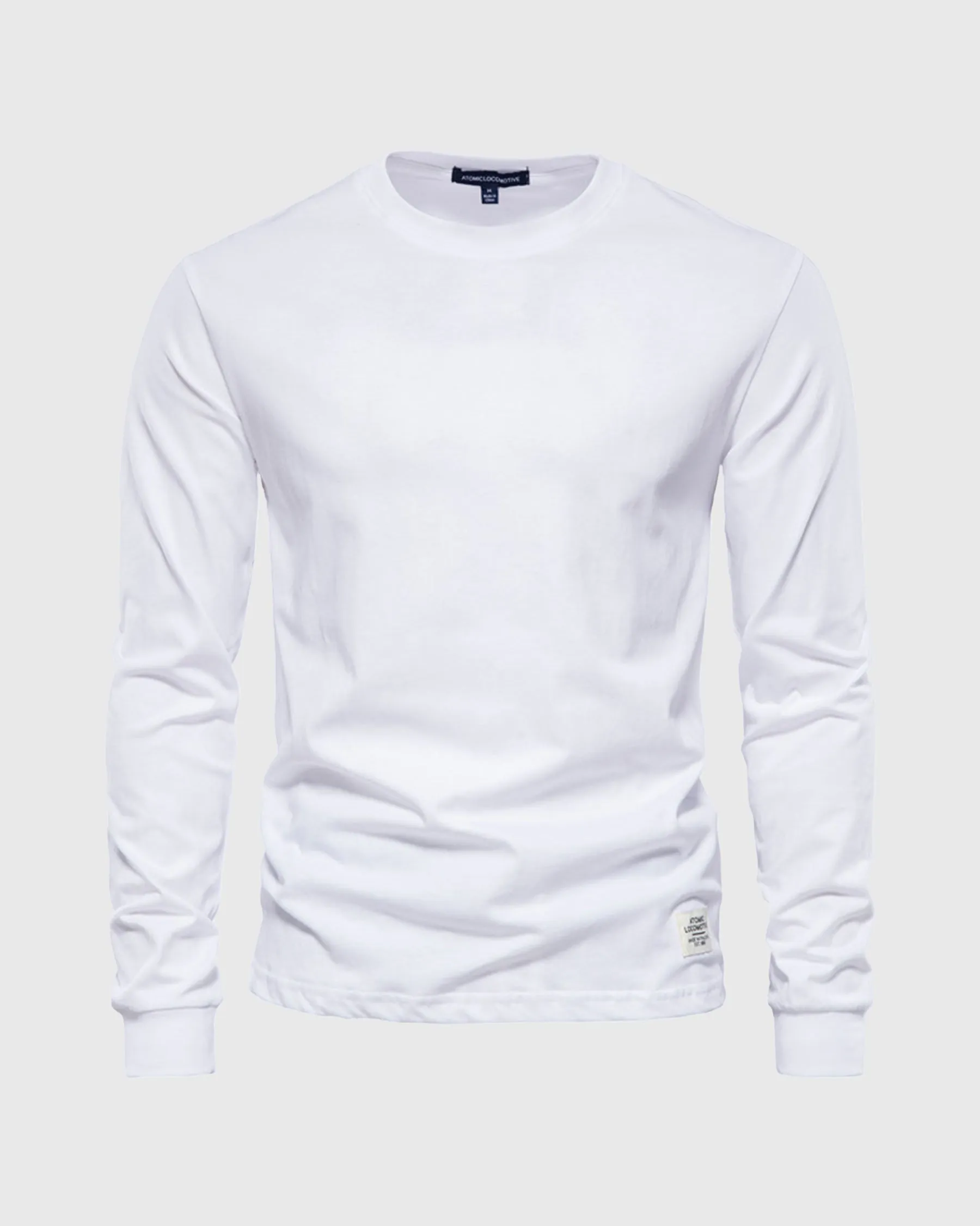 Crew neck Long Sleeve Cotton T-Shirt