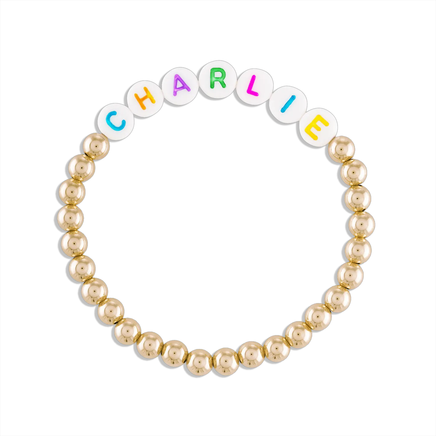 Custom Word Ball Bracelet