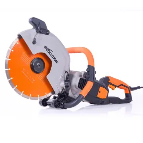 Evolution R12DCT | 12 in. | Electric Concrete Cut-Off Saw | Disc Cutter | Water Fed Dust Suppression | Diamond Blade Included