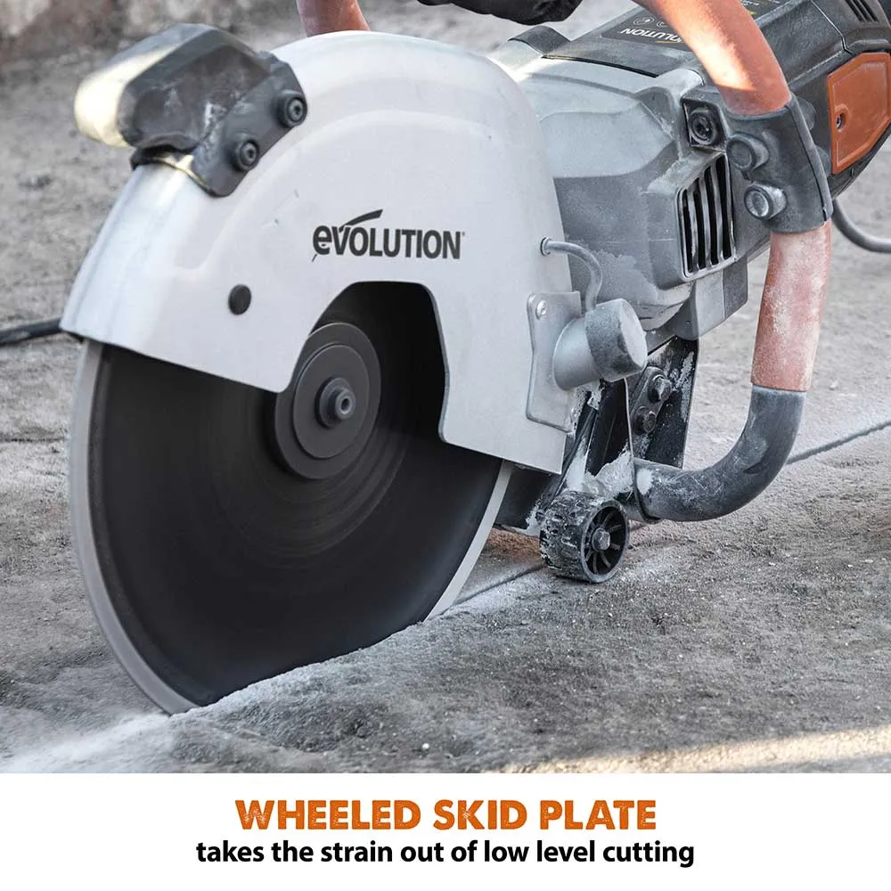 Evolution R300DCT | 12 in. | Electric Concrete Cut-Off Saw | Disc Cutter | Diamond Blade Included