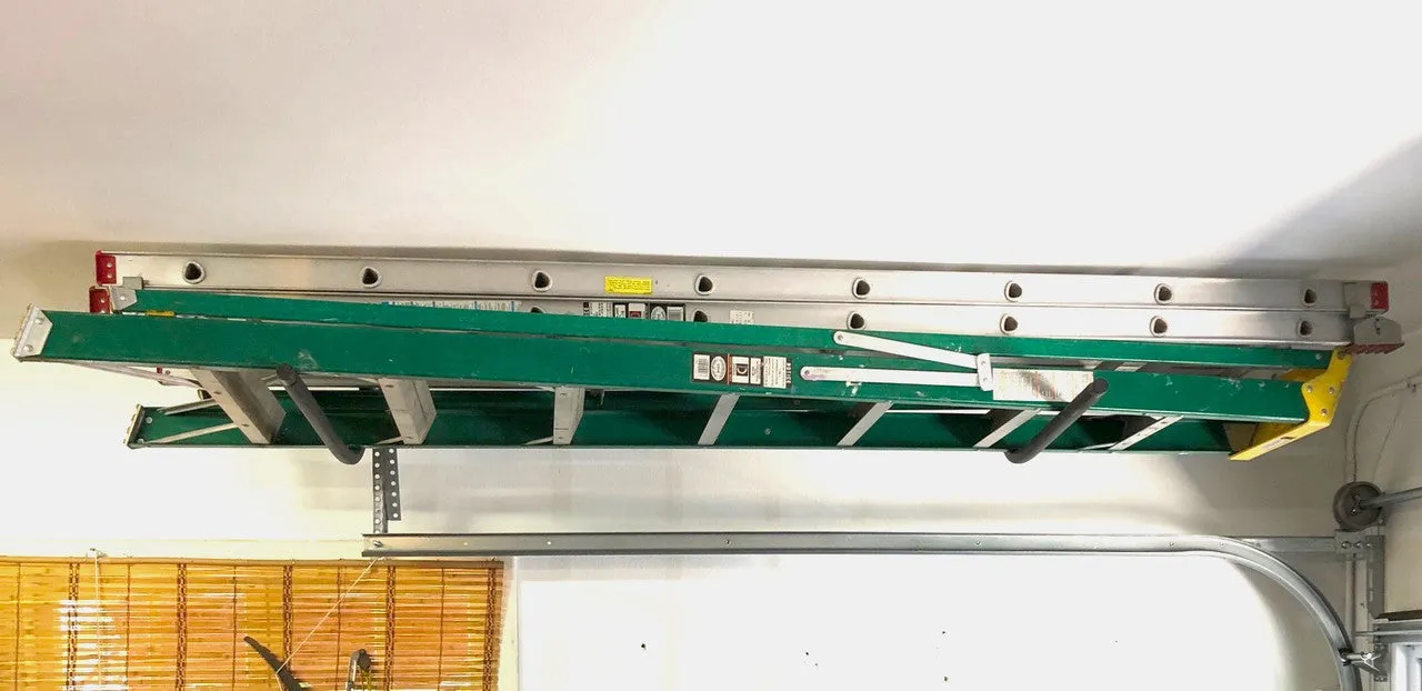 Hi-Port 1 | Ladder Storage Ceiling Rack  | Holds 50 lbs