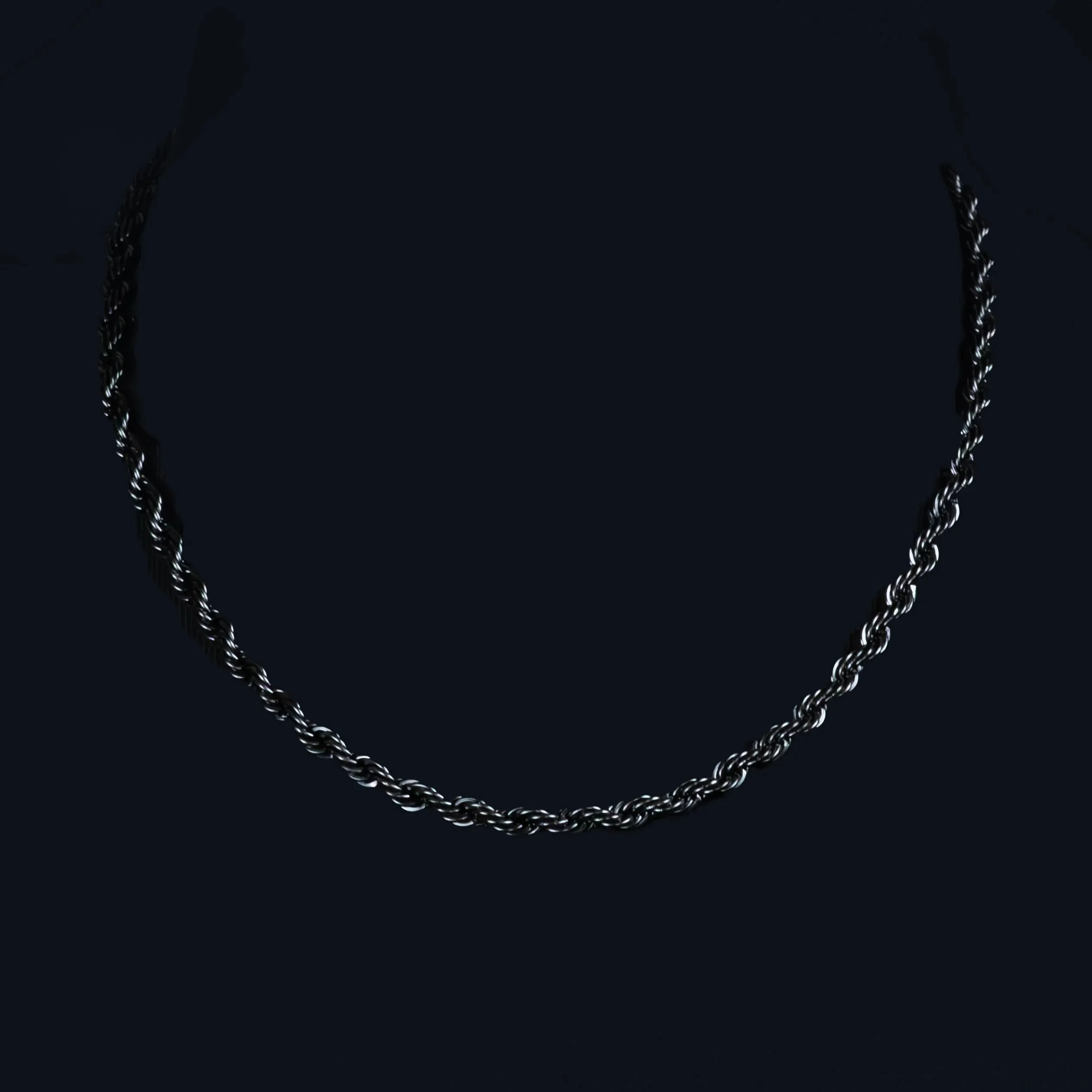 Isaiah Stainless Steel Rope Chain Necklace