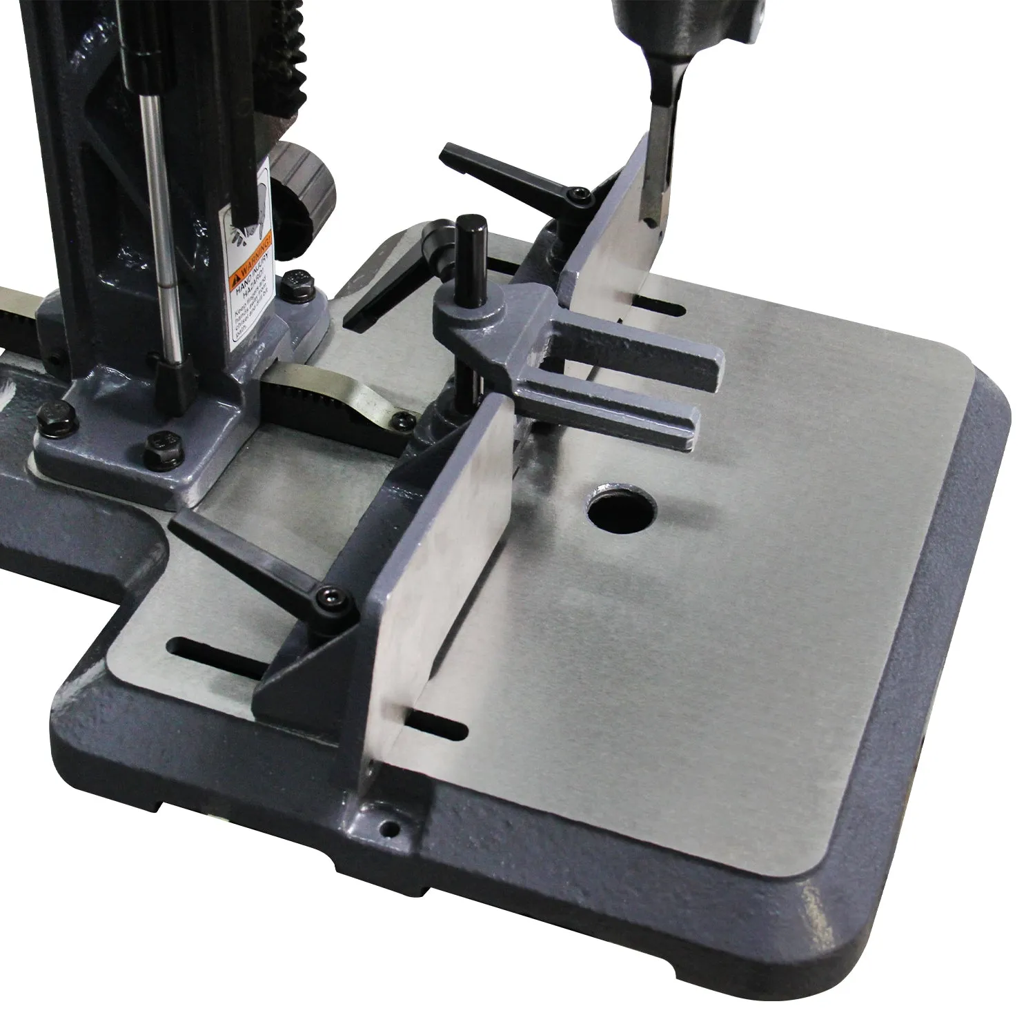 Kang Industrial MS-3816 Bench Top Mortise Machine,  With 4 Sizes Chisel Bit Sets, Round Holes and Square Hole Mortising