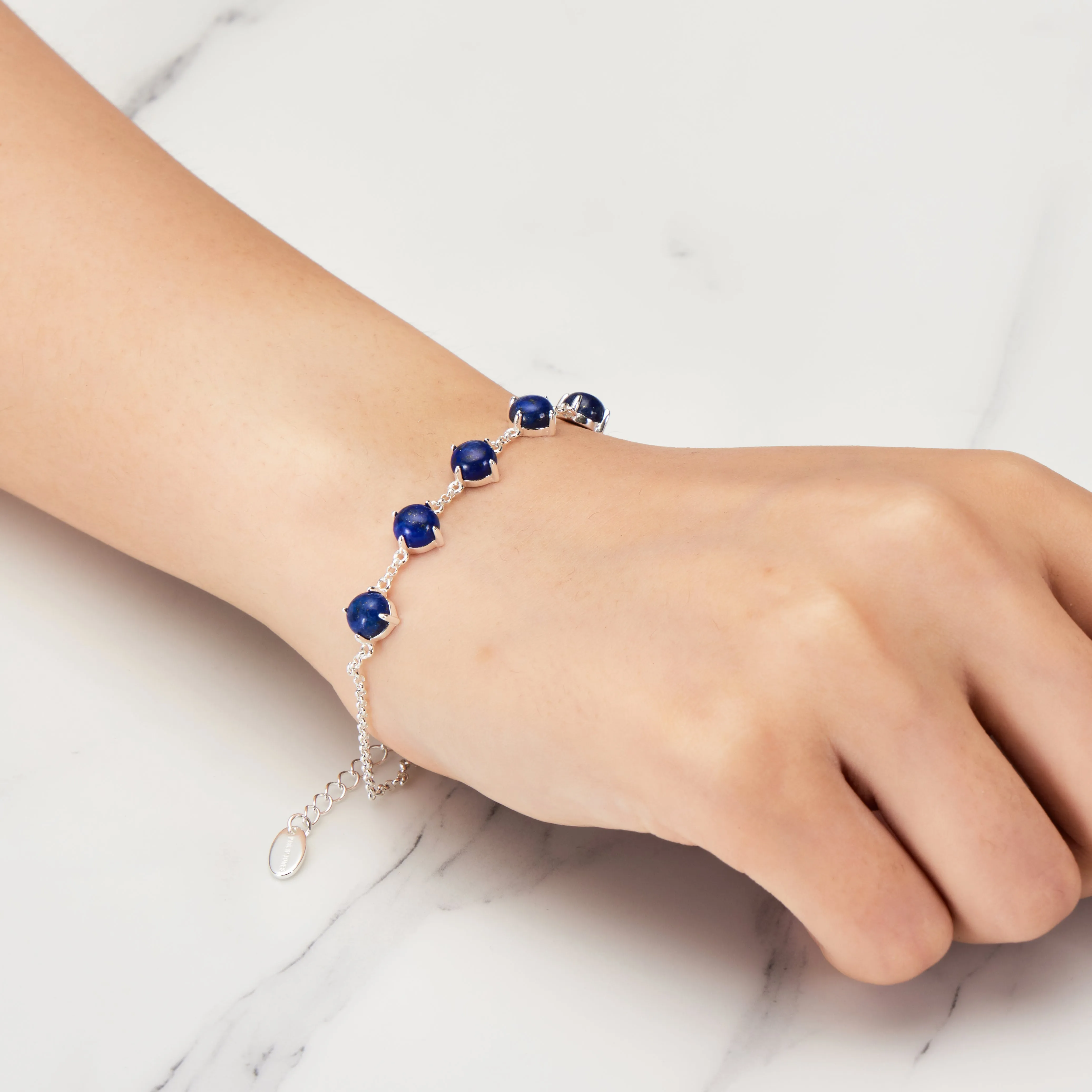 Lapis Lazuli Gemstone Bracelet with Quote Card