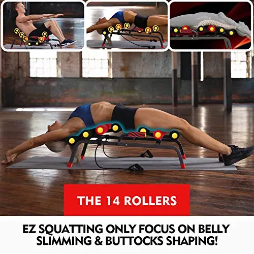 MBB EZ Squatting, Roller Massage Machine,Home Gym Equipment, 10 in 1 Exercise Machine,Ab Machine,Burn Fat All Over Your Body,Protect Your Knees. Abs and Total Body Workout,Brand and Patent Owner