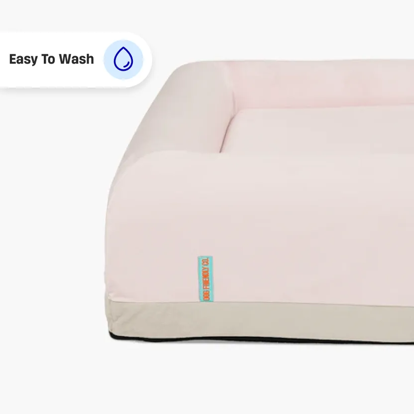 Orthopedic Memory Foam Dog Bed - Pink (Small)