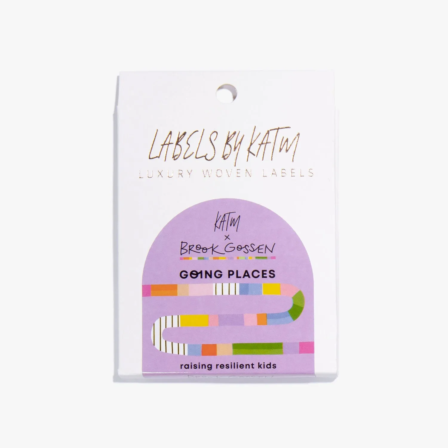 "Going Places" by Brook Gossen X KATM Woven Labels | Pack of 18 ( 7 Stickers) | Kylie And The Machine