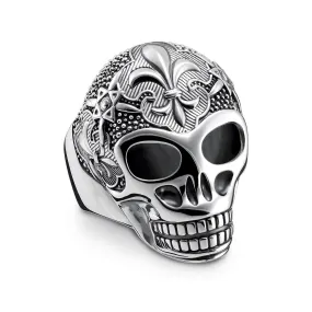 "Lily Skull" Ring