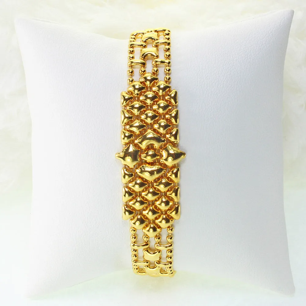 SG Liquid Metal MINI-C-G24K Gold 24K Finish Bracelet by Sergio Gutierrez