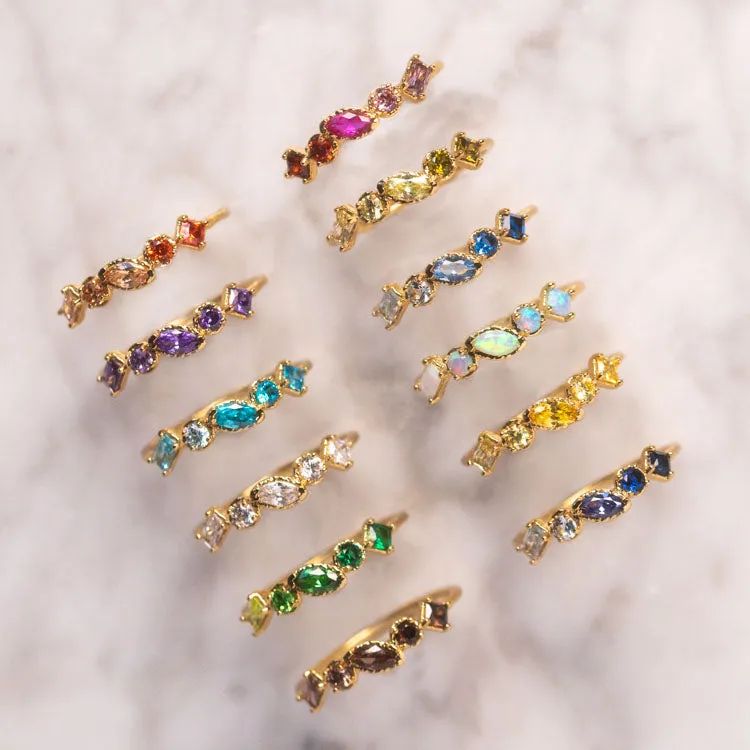 Shades of You Ombre Birthstone Ring