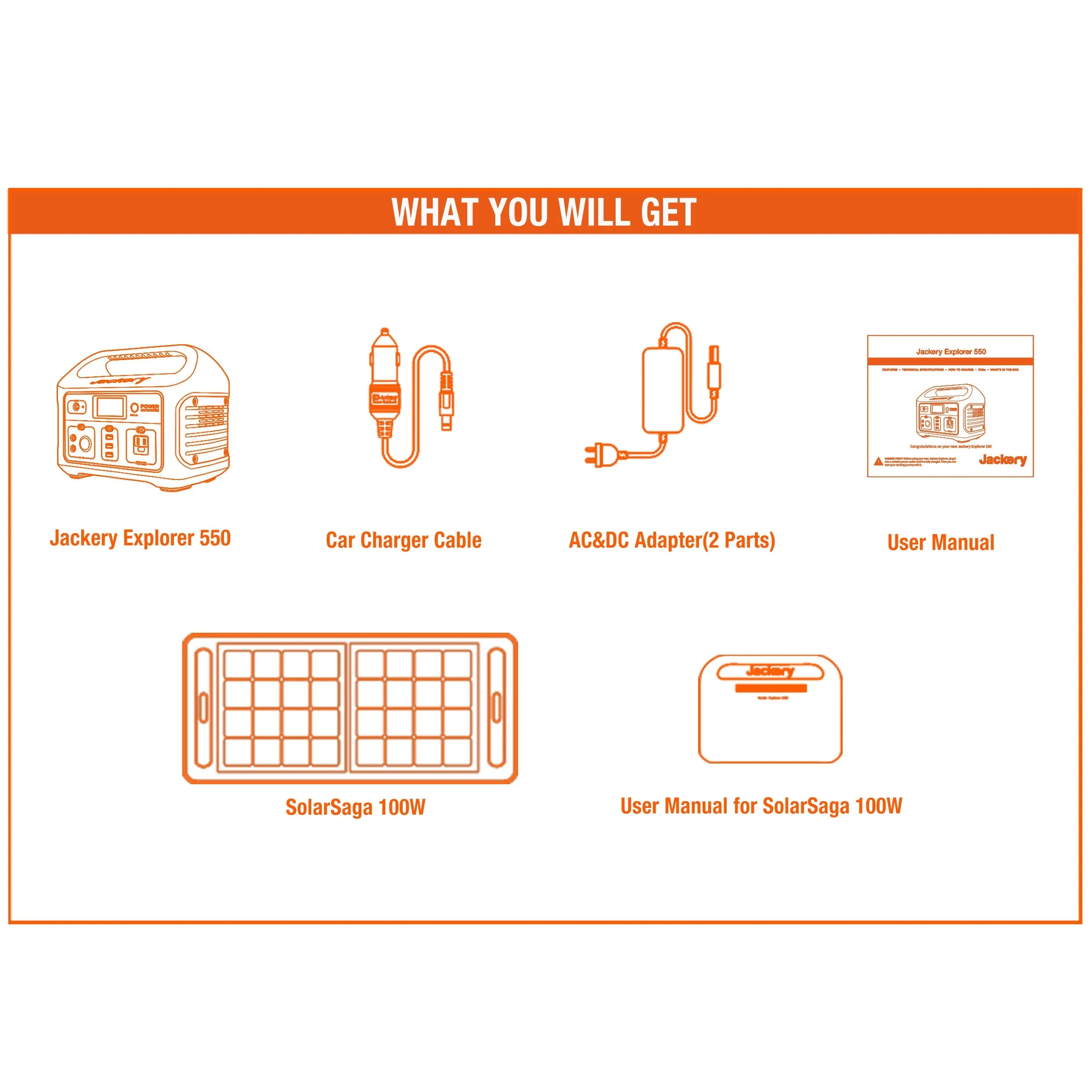 Solar Generator 550 (Explorer 550   SolarSaga 100W)