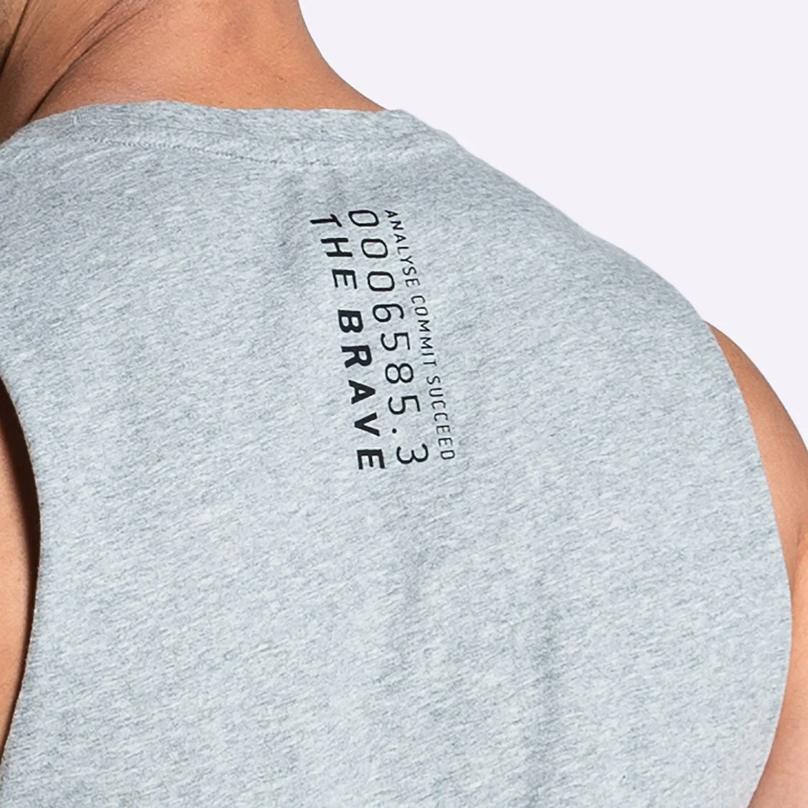 The Brave - Unisex Signature Tank - Light Grey Marl