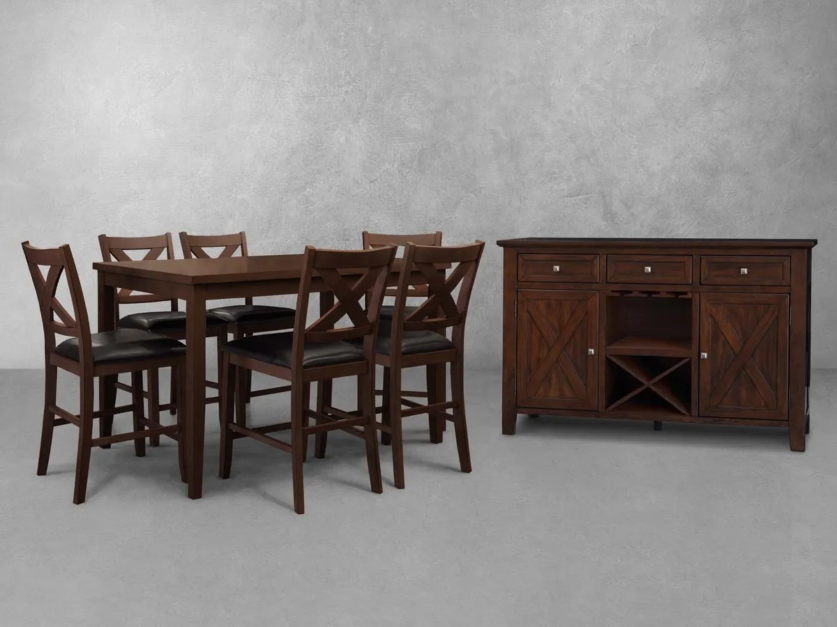 Theodore 8-pc Counter Dining Set with Server