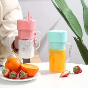 ZipPuree™️ 2 In 1 Portable Crusher Juicer With Handle & Straw